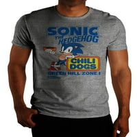 Sonic The jež čilija psa za muškarce i grafičke majice velikih muškaraca