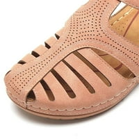 Ženske sandale za gležanj, Modne udobne sandale s okruglim nožnim prstima, cipele s mekim potplatom