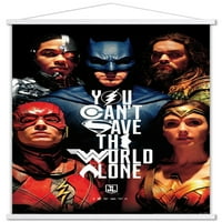 Strip film-Justice League - zidni plakat spasi svijet s magnetskim okvirom, 22.375 34