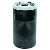Komercijalna urna za pušenje s pepeljarom i metalnom oblogom, galon, 19,5 inča 12. promjer, Crna-258600 inča