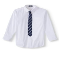 Strelica Arofle Stretch Poplin Modna haljina košulja i kravata, set, veličina 4-18