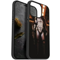 Kompatibilno s iPhone i iPhone Pro Phone Case Star Wars Kapetan Phasma & Soft Edge) 3ret453