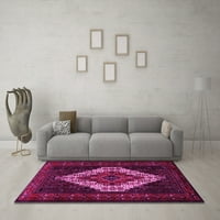 Tradicionalne prostirke za sobe u Perzijskom stilu u ružičastoj boji, kvadratne 5 stopa