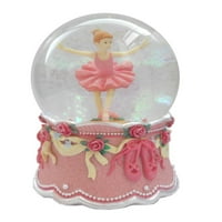 Elegantna balerina.Plesna djevojka iz baleta glazbeni vodeni balon s rotirajućom figuricom iznutra koja svira