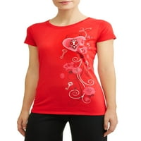 Ženska brava i ključna grafička majica s kratkim rukavima za Valentinovo