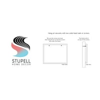 Stupell Industries jednostruka grančica bijelog cvijeća Stark Rustikalna pozadina slika crno uokvirena umjetnička