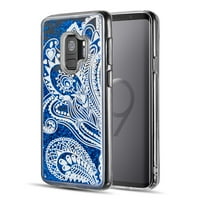 Plavi Paisley Pjenušavi vodopad zaštitni slučaj za Samsung Galaxy S