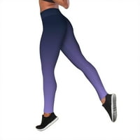 Joga hlače za žene s gradijentnim printom u boji za vježbanje trbuha hlače visokog struka