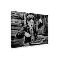 Zaštitni znak likovne umjetnosti portret Charlieja Chaplina, ulje na platnu Hoi Green