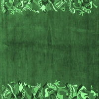 Ahgly Company Unutarnji pravokutnik Sažetak Smaragdno zeleno prostirke, 2 '3'