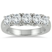 14k dijamantni zaručnički prsten za žene od bijelog zlata