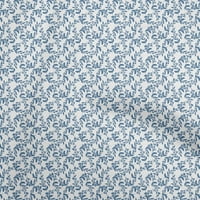 tkanina od rajona srednje plave boje ostavlja dvorište s printom Uradi Sam na tkanini za šivanje široku paletu