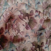 Tkanina po izboru prašnjavo ružičasta s cvjetnim printom, Pribor za prošivanje, tkanina za šivanje s otiskom širine