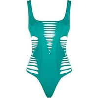Ženski kupaći kostim sportski jedan kupaći kostim Vintage kupaći kostim bikini jedan kupaći kostim vojska zelena