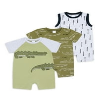 Petit Lem Baby Boy Boy Romper set, 3-komad, veličine 3m-24m