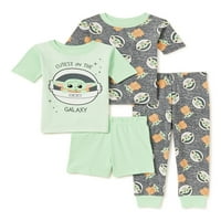 Baby Yoda Toddler Boy Padžama, set od 4 komada, veličine 2T-5T