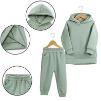 Godderr Kids Baby Unise Fleece Hoodies Tracksuit Sweatsuits za djevojčice za dječake, majice za malu djecu i trenirke