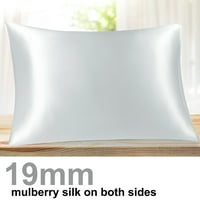 Jedinstvene ponude Momme prirodne svilene jastuke, standardno, srebro