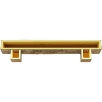 Ekena Millwork 8 H 12 d 48 W grubo pilani kamin na drva Mantel Kit W Alamo Corbels, Prirodni bor