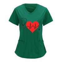 Vrhovi pilinga ženske rastezljive majice s printom Plus size, majice kratkih rukava, bluze, majice pravilnog kroja,