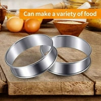 Prsten za muffine, prstenovi za muffine od nehrđajućeg čelika, prstenovi za torte s dvostrukim uvijanjem, okrugli