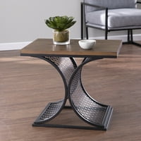 Završni stol s drvenim okvirom,: 18,5 in 22 in 15,75 in, materijal radne površine: umjetno drvo