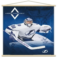 Lightning u zaljevu Tampa - Zidni plakat Andreja Vasilevskog u drvenom magnetskom okviru, 22.375 34