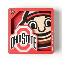 YouthEfan NCAA Ohio State Buckeyes 3D logotip serija Magnet