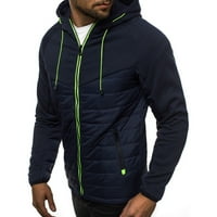 Jesenska odjeća, Muška modna jakna s džemperom u boji, Casual jakna u tamnoplavoj boji 12