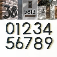 Brojevi vrata Pisma Moderna plutajuća kuća ravna stambena trgovina Brurtned nehrđajući čelik