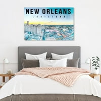 Wynwood Studio Cities and Skylines Wall Art Canvas Otisci 'New Orleans Landscape' gradovi Sjedinjenih Država -