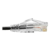 Gigabit priključni kabel Tripp Lite Mačka bez zaduženosti Mlded Slim Utp Rj Black 8in - Priključni kabel Rj -