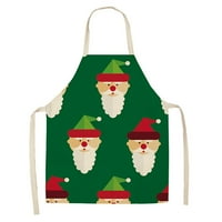 Posteljina Božićni dizajn Djeda Mraza kućna kuhinja kuhanje pečenje svečani rekviziti Pregača
