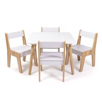 Moderni drveni dječji stol i stolice