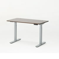 53 orah smeđi i sivi stol za kućni ured s podesivom visinom i klasičnom radnom površinom