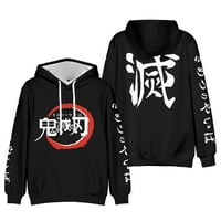 Demon Slayer Anime Harajuku Hoodie za muškarce Žene grafički 3D print pulover Kimetsu no Yaiba Sudaderas Hombre