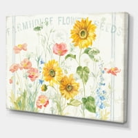 Dizajnerski crtež mumbo cvjetna i botanička Galerija-omotano platno