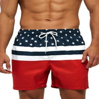Muški kupaći kostim sa zastavom SAD-a, kupaći kostimi s cvjetnim printom, smiješni kupaći kostim, kravate, muške