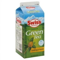Švicarski vrhunski prirodni zeleni čaj s ginsengom i medom, pola galona