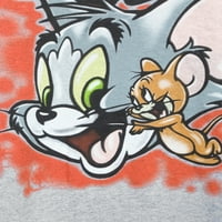 Grafička majica Airbrush Tom and Jerry i Big Men's Airbrush s kratkim rukavima