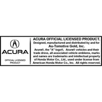 Acura logotip akrilne registarske pločice