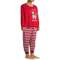 Odgovarajući obiteljska božićna pidžama Ženska i žena plus dvodijelna pidžama set