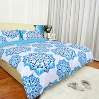 Jedinstvene ponude Boem Boho Mandala Comforter posteljina Set Blue Queen
