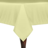 Ultimate Textile Square Polyester Posteljeni stolnjak - za vjenčanje, restoran ili banket, kukuruz svijetlo žuto