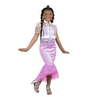 Klasični kostim kisiko za djevojčice - haljina sirena i Bomber jakna od tila