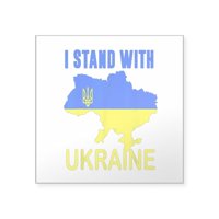 CAFEPRESS - Ukrajinski ljubavnik I stojim s Ukrajinom T Shi naljepnica - kvadratna naljepnica 3 3
