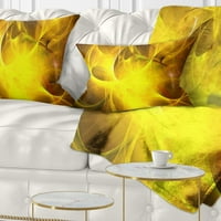 Dizajnerska tamno žuta zvijezda maglice-apstraktni jastuk-12.20