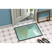 Carolines Treasures BB7640JMAT Mat Welcome Friends Westie za unutarnju ili vanjsku uporabu 24x36, 36 L 24 W, višebojne