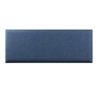 Boyd Sleep prilagodljiv tapecirani zidni dekor ploče, plava posteljina, set od 4