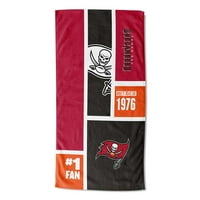 Tampa Bay Buccaneers NFL ColorBlock Personalizirano 30 60 ručnik na plaži